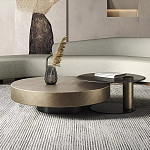 Комплект их 2-х круглых дизайнерских журнальных столов Difelap варинант исполнения - 1 | Loft Concept в Костроме