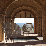 Дизайнерское уличное кресло с веревочной спинкой PETALO Armchair варинант исполнения - 10 | Loft Concept в Костроме