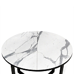 Стол обеденный раздвижной со столешницей белый мрамор Magali варинант исполнения - 6 | Loft Concept в Костроме