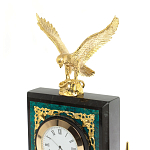 Настольный письменный набор из змеевика тёмно-зелёного цвета с декором в виде орла Successful Leader варинант исполнения - 3 | Loft Concept в Костроме