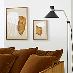 Торшер с поворотным плафоном Davy Brass Floor Lamp варинант исполнения - 11 | Loft Concept в Костроме