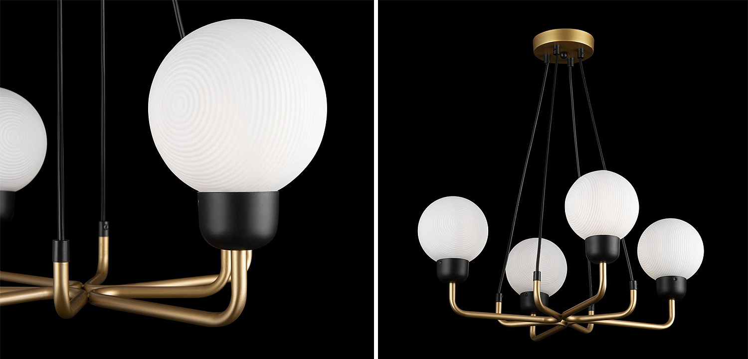 Люстра Andresa Chandelier 4 Balls Люстра Andresa Chandelier 4 Balls - Loft-Concept в Костроме