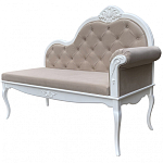 Рекомье со спинкой в стиле прованс Montmartre Provence Ottoman варинант исполнения - 3 | Loft Concept в Костроме