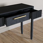 Элегантная Консоль Primo с выдвижным ящиком Черный дуб варинант исполнения - 5 | Loft Concept в Костроме