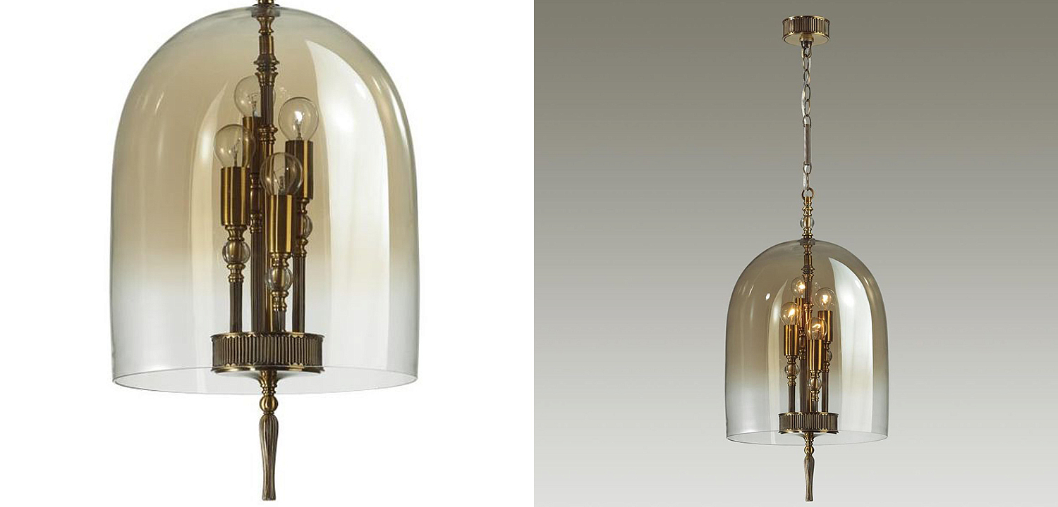 Подвесной светильник Glass Dome Bronze 32 Подвесной светильник Glass Dome Bronze 32 - Loft-Concept в Костроме