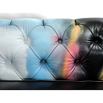 Диван в Лофт Честерфильд граффити из винтажной кожи GRAFFITI PARA Chesterfield варинант исполнения - 5 | Loft Concept в Костроме