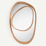 Ассиметричное зеркало в дубовой раме Infinity Symbol варинант исполнения - 1 | Loft Concept в Костроме