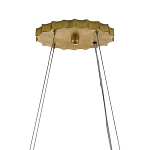 Люстра овальная в сочетании черного и золотого цвета Mesh Lighting варинант исполнения - 5 | Loft Concept в Костроме