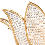 Люстра в форме тюльпана с лепестками из прозрачных стеклянных бусин Hanging Flowers варинант исполнения - 1 | Loft Concept в Костроме