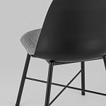 Стул из прочного пластика на металлическом основании Anora Black варинант исполнения - 6 | Loft Concept в Костроме