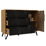 Комод с 3-мя ящиками и дверцей Stone Effect варинант исполнения - 3 | Loft Concept в Костроме