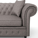 Мебельная ткань Шенилл серый цвет 138 см T4-32 варинант исполнения - 12 | Loft Concept в Костроме