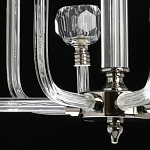 Люстра с 8-ю лампами и гранеными стеклянными плафонами Prism Gala варинант исполнения - 10 | Loft Concept в Костроме