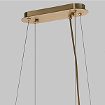 Люстра подвесная с овальными подвесками из стекла дымчатого цвета Harlow Crystal Round варинант исполнения - 6 | Loft Concept в Костроме