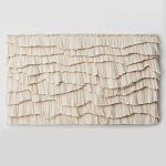 Светло-Бежевое Панно из нитей White Landscape Wall Hanging варинант исполнения - 4 | Loft Concept в Костроме