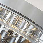 Потолочный светильник для ванных комнат с круглым стеклянным плафоном и тремя лампами Quoizel варинант исполнения - 8 | Loft Concept в Костроме