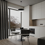 Подвесной светильник круглый черного цвета из металла  Vita Cuna варинант исполнения - 7 | Loft Concept в Костроме