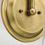 Бра с прозрачным стеклянным абажуром в форме цилиндра Kichler варинант исполнения - 10 | Loft Concept в Костроме