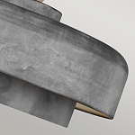 Подвесной светильник с массивным круглым стальным плафоном серого цвета в индустриальном стиле на цепи Feiss варинант исполнения - 7 | Loft Concept в Костроме