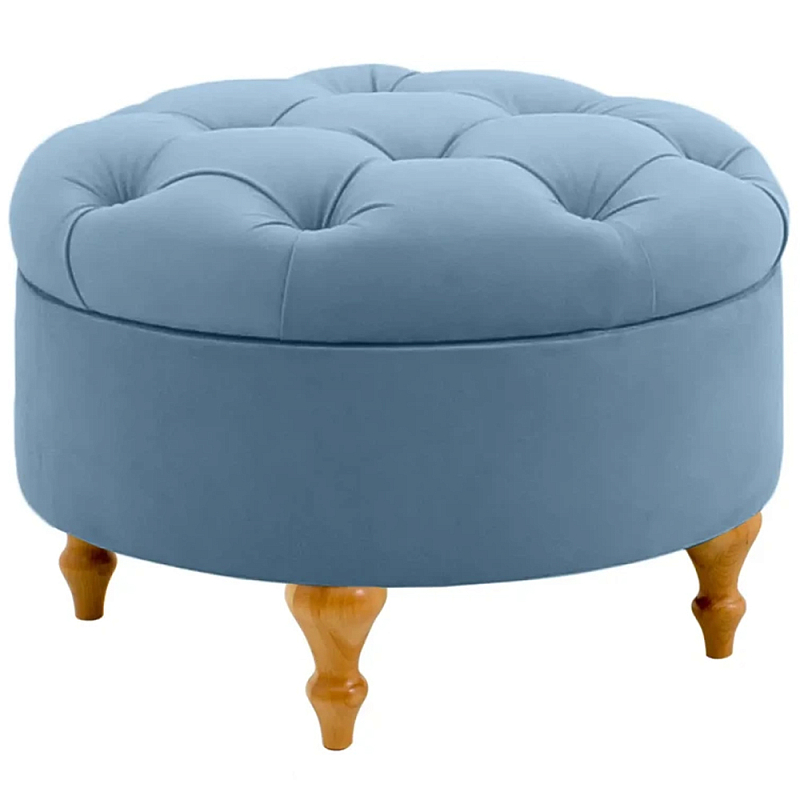 Круглый пуф на ножках Cheryl Pouf Light Мульти Круглый пуф на ножках Cheryl Pouf Light Мульти в Костроме | Loft Concept