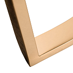 Консоль с белая овальная с мраморной столешницей Thoroughbass  варинант исполнения - 3 | Loft Concept в Костроме