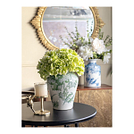 Ваза с зелеными цветочными и птичьими мотивами Vase Inspired by Nature варинант исполнения - 6 | Loft Concept в Костроме