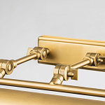 Светильник для картин цвета состаренная латунь с широким плафоном на прямоугольном основании Elstead Lighting варинант исполнения - 3 | Loft Concept в Костроме