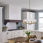 Люстра с 6-ю прозрачными цилиндрическими плафонами Kichler варинант исполнения - 6 | Loft Concept в Костроме