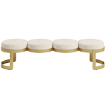 Дизайнерская Банкетка Leola латунь  варинант исполнения - 2 | Loft Concept в Костроме