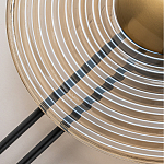 Бра с янтарным стеклянным диском и золотистыми акцентами Savio Glass Disc варинант исполнения - 4 | Loft Concept в Костроме