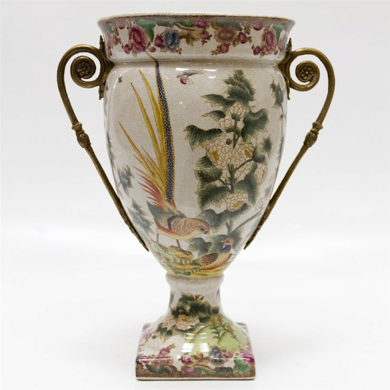 Фарфоровая ваза Cup Vase Бежевый Бронза Фарфоровая ваза Cup Vase Бежевый Бронза в Костроме | Loft Concept