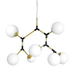 Люстра с 7-ю белыми шарообразными плафонами Natural Concepts варинант исполнения - 1 | Loft Concept в Костроме