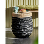 Приставной столик с фактурой под натуральное дерево Immortality варинант исполнения - 5 | Loft Concept в Костроме