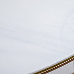 Консоль приставная полукруглая на основании золотого цвета Interior Accent варинант исполнения - 3 | Loft Concept в Костроме