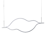 Подвесной светильник волнообразный изогнутый на двух тросах 123 см Spiral Lighting варинант исполнения - 1 | Loft Concept в Костроме