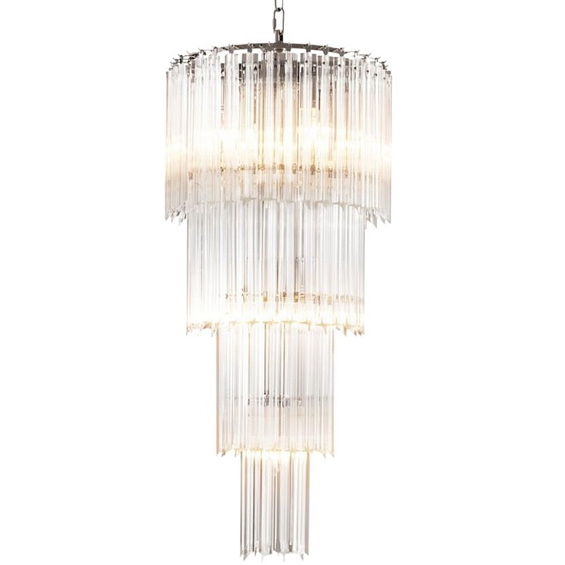 Люстра Chandelier Alpina S Никель Прозрачный (Transparent) Люстра Chandelier Alpina S Никель Прозрачный (Transparent) в Костроме | Loft Concept
