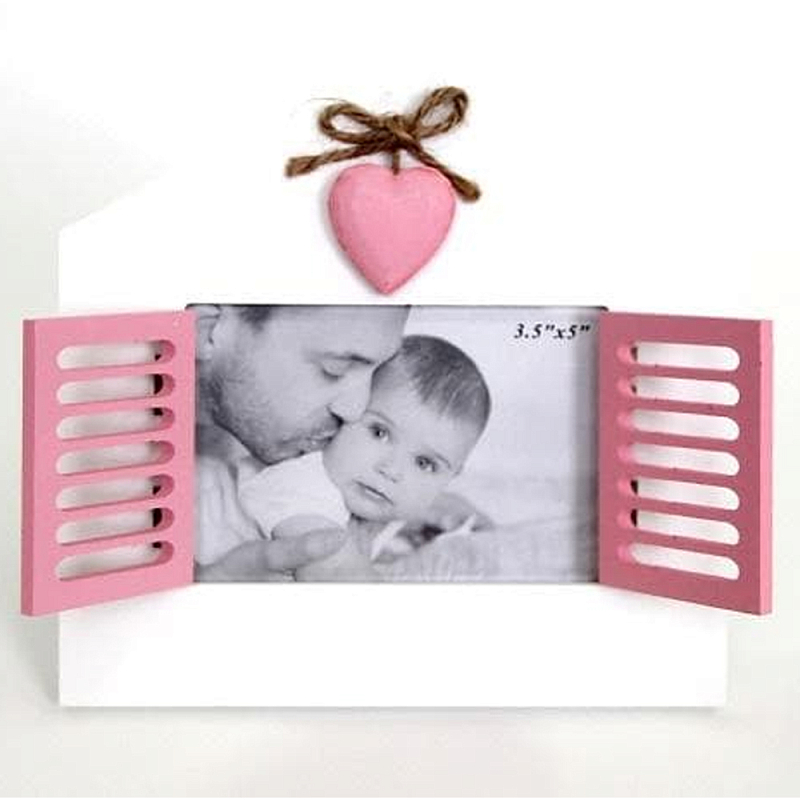 Фоторамка в детскую Childhood Corner со ставнями Белый Розовый Фоторамка в детскую Childhood Corner со ставнями Белый Розовый в Костроме | Loft Concept