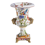 Ваза из фарфора с бронзовыми Овнами Bronze Aries варинант исполнения - 2 | Loft Concept в Костроме