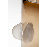 Ваза коричневая Forma Mare со стеклянными вставками варинант исполнения - 3 | Loft Concept в Костроме