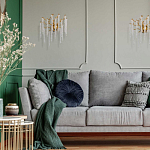 Бра золотого цвета с ветвями и хрустальными подвесками FAIRYTREE Light варинант исполнения - 8 | Loft Concept в Костроме