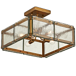 Потолочный светильник квадратный из толстого литого стекла Cast Glass варинант исполнения - 4 | Loft Concept в Костроме