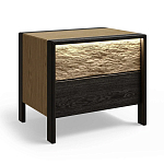 Тумба 2 ящика с подсветкой на рельефном фасаде Warm Industrial варинант исполнения - 3 | Loft Concept в Костроме