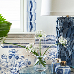 Обои ручная роспись Porto by Alessandra Branca Original colourway on dyed paper варинант исполнения - 3 | Loft Concept в Костроме