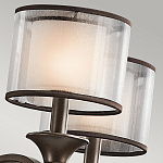 Люстра с белыми тканевыми абажурами в прозрачных стеклянных цилиндрах Kichler варинант исполнения - 21 | Loft Concept в Костроме