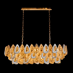 Люстра овальная с многослойными белыми и прозрачными подвесками Character Chandelier варинант исполнения - 1 | Loft Concept в Костроме