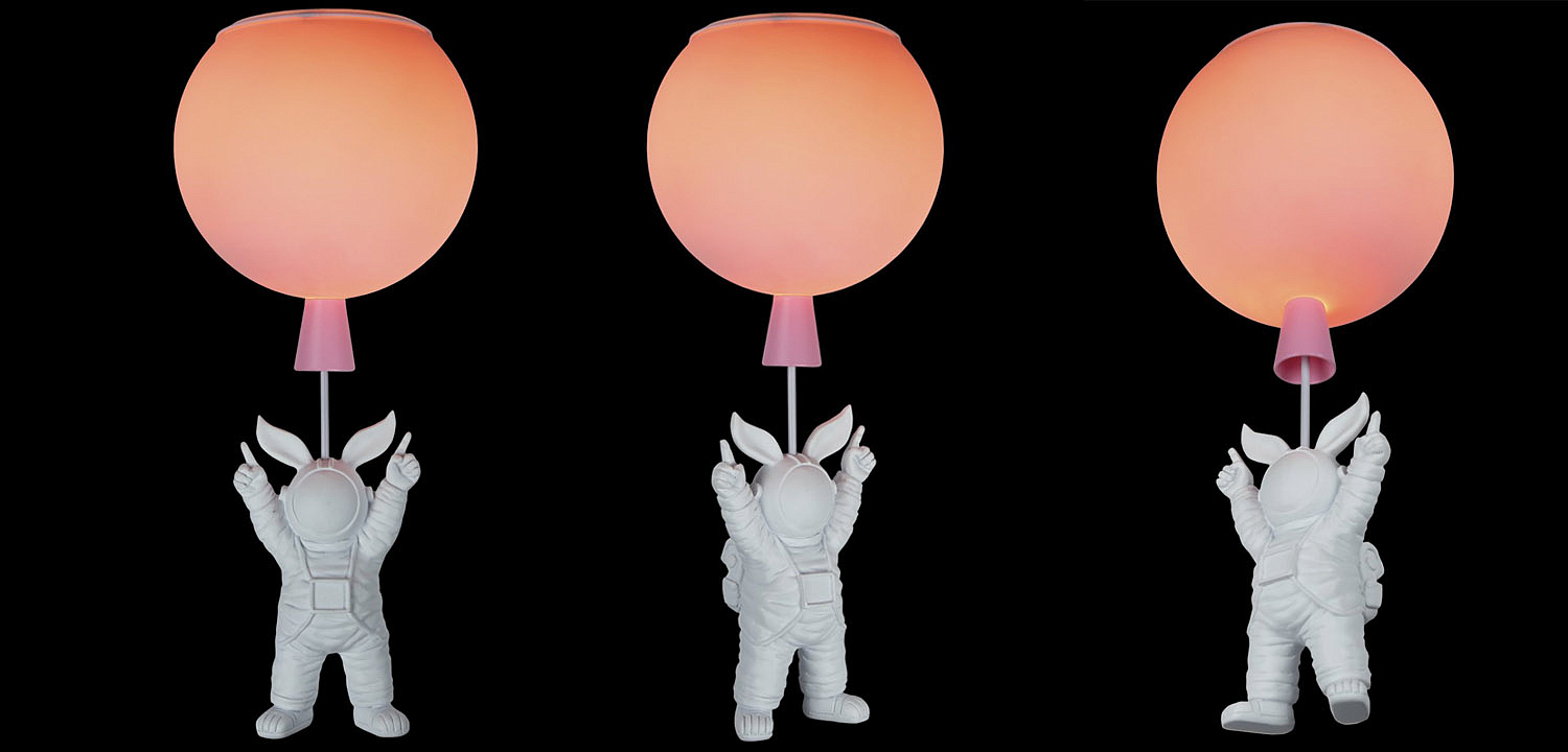 Потолочный светильник Cosmonaut pink ball Потолочный светильник Cosmonaut pink ball - Loft-Concept в Костроме