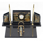 Настольный письменный набор из камня офиокальцит и змеевик Successful Leader варинант исполнения - 1 | Loft Concept в Костроме