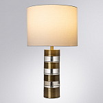 Настольная лампа с цилиндрическим основанием и белым абажуром Crystal Harmony  варинант исполнения - 1 | Loft Concept в Костроме