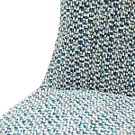 Дизайнерское мягкое кресло без подлокотников в голубой пестрой обивке Roux Armchair варинант исполнения - 6 | Loft Concept в Костроме