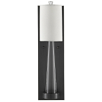 Бра на прозрачном штативе с тканевым абажуром в форме цилиндра Conciseness варинант исполнения - 4 | Loft Concept в Костроме